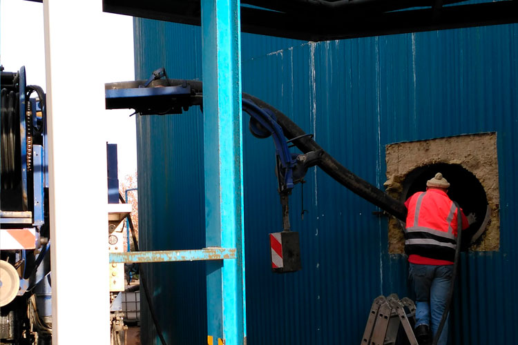 Extracción de residuos